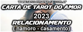 Carta de tarot do amor relacionamento  2023